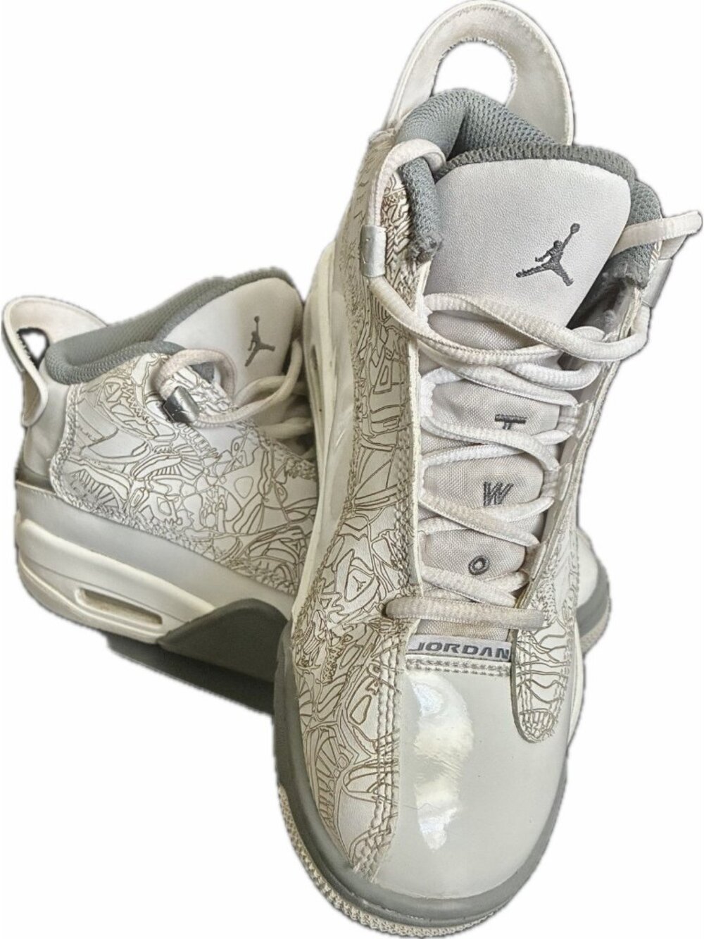 Nike Air Jordan Dub Zero "White Cool Grey" Size 4Y Youth Shoe DV1360-107